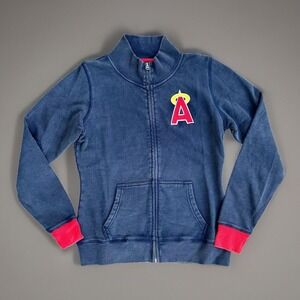Red Jacket Los Angeles Angels Men's‎ Varsity Jacket Blue Size M Full-Zip